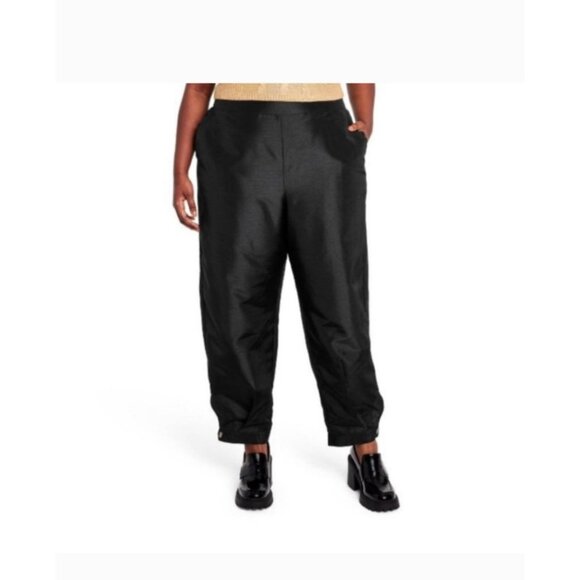 Kika Vargas x Target Tapered Pants Womens 1X Black Modern Minimalist - Picture 1 of 14